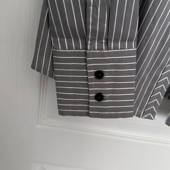 Striped Women’s Button Up Shirt - Picture 5 of 9